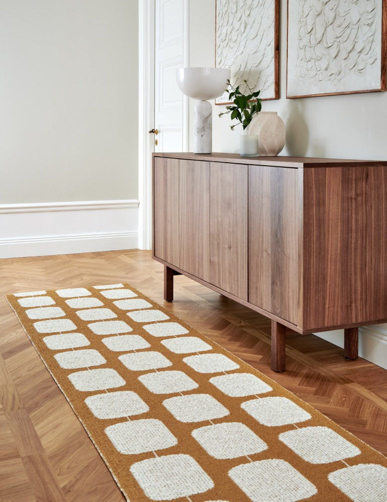 שטיח דו צדדי Sten Rug Ochre/Vanilla