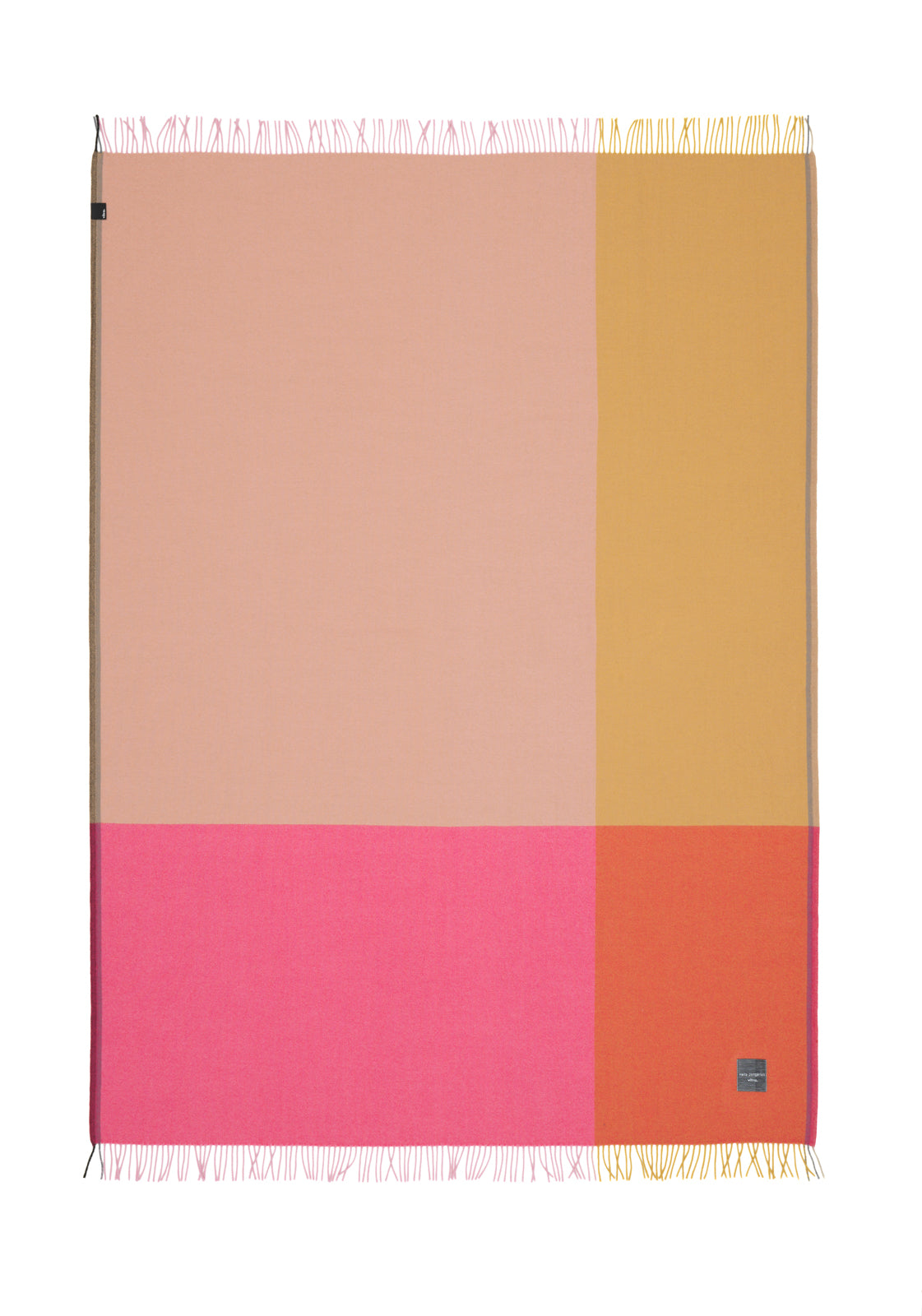 כירבולית Color Block Blankets Pink-Beige
