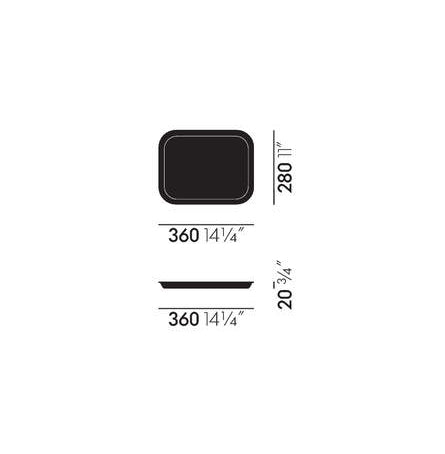 מגש Classic Tray Dot Pattern Reverse Dark