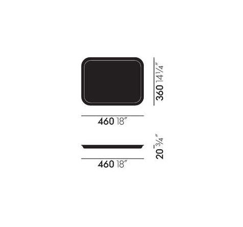 מגש Classic Tray Dot Pattern Reverse Dark (Large)