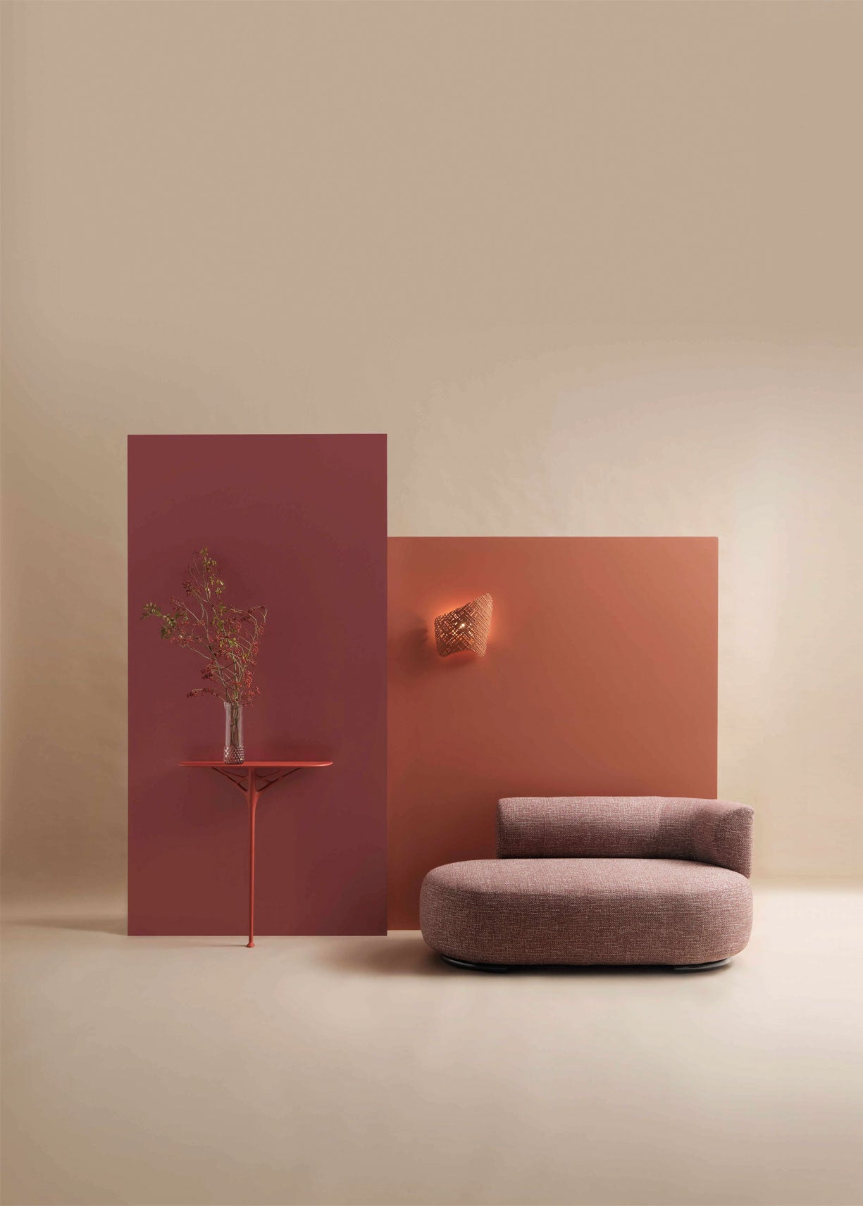 מנורת קיר Tea Applique Terracotta