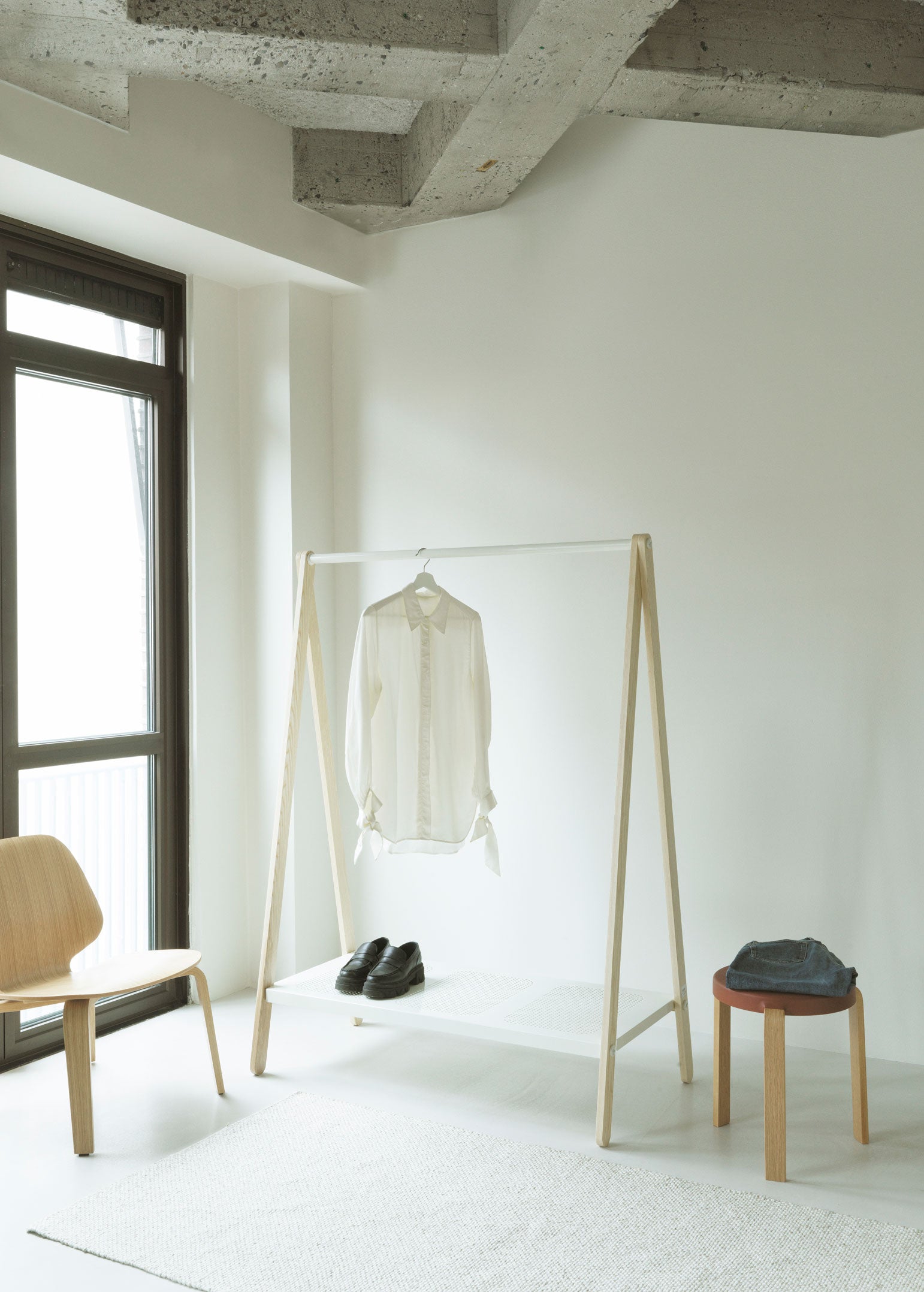 שרפרף Tap Oak base/Olive Green