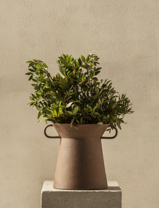 אגרטל עם ידית Marie-Ann Vase 03 Brick Red