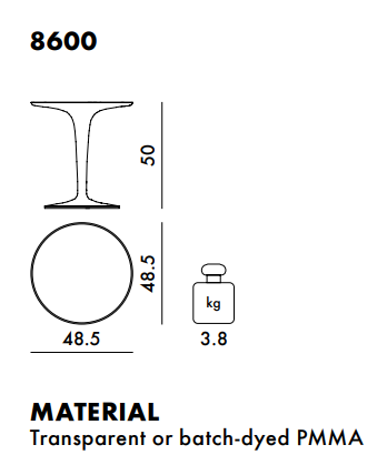 TipTop Crystal שולחן צד