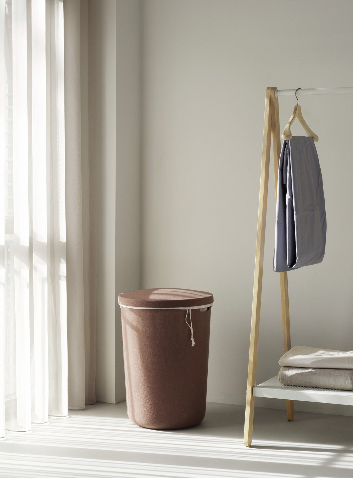 סל כביסה Hide Laundry Basket Brown