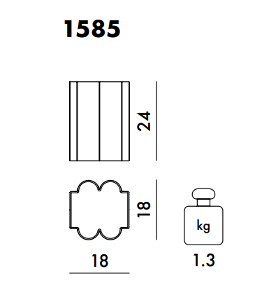 Okra Vase Light Blue Tall אגרטל