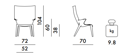 כיסא Uncle Jim Philippe Starck Green