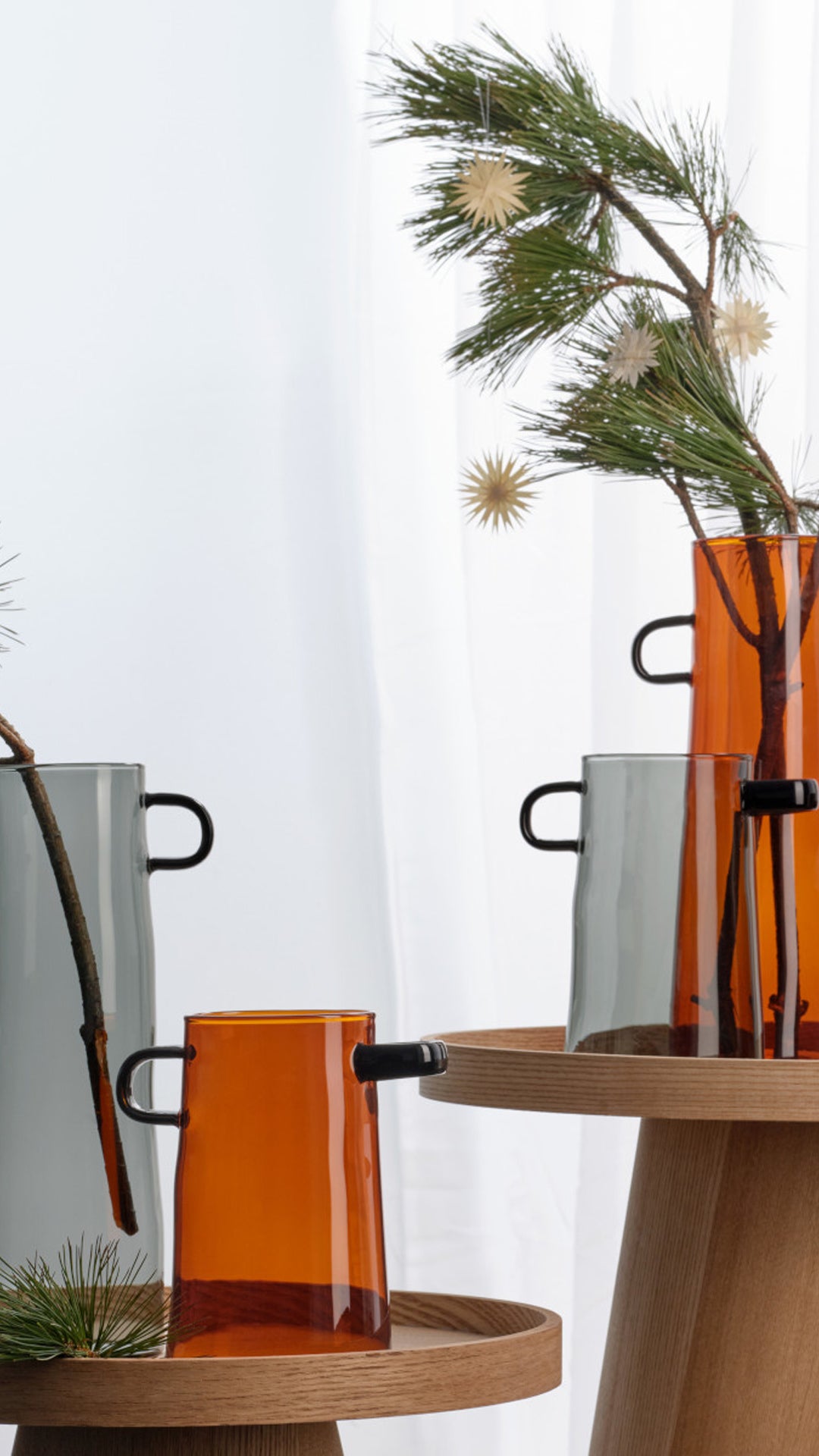 אגרטל Rayu Vase Brown (small)