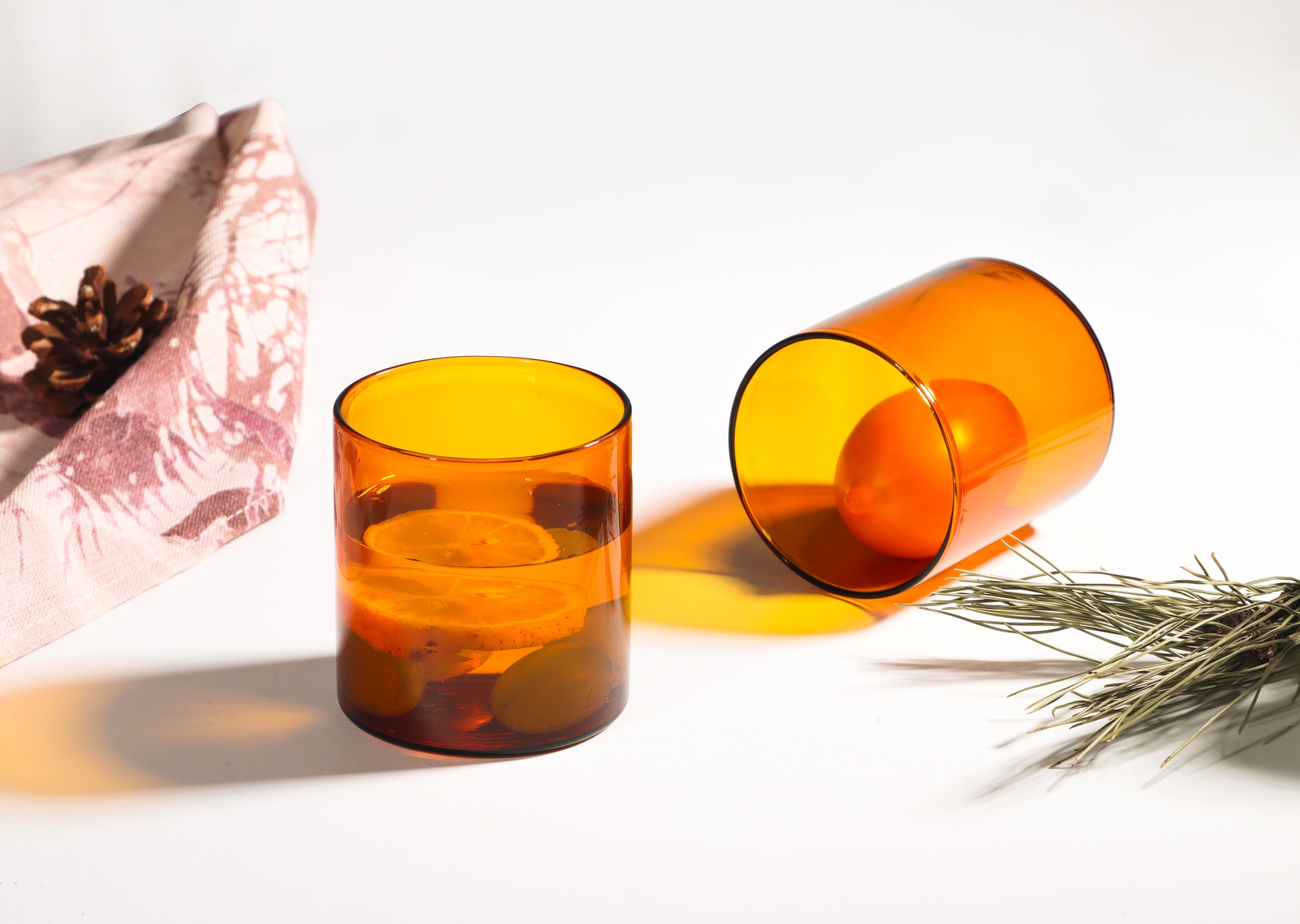 סט 6 כוסות שתייה Drinking Glasses Amber