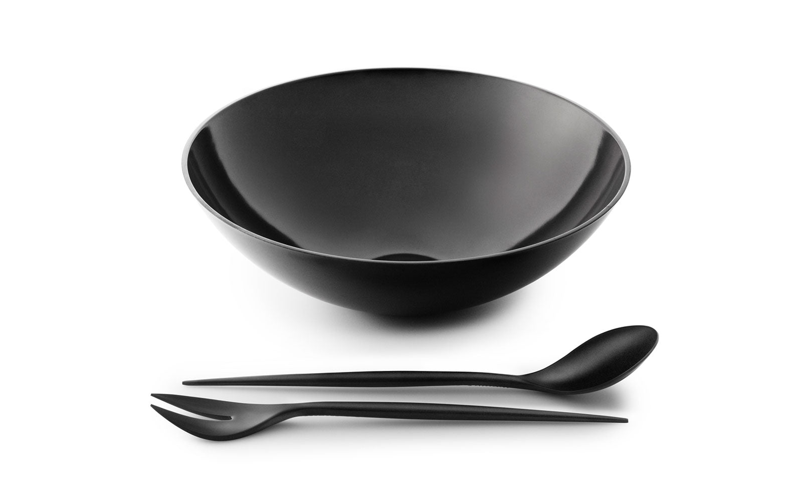 קערה לסלט Krenit Salad Bowl Black Ø28cm