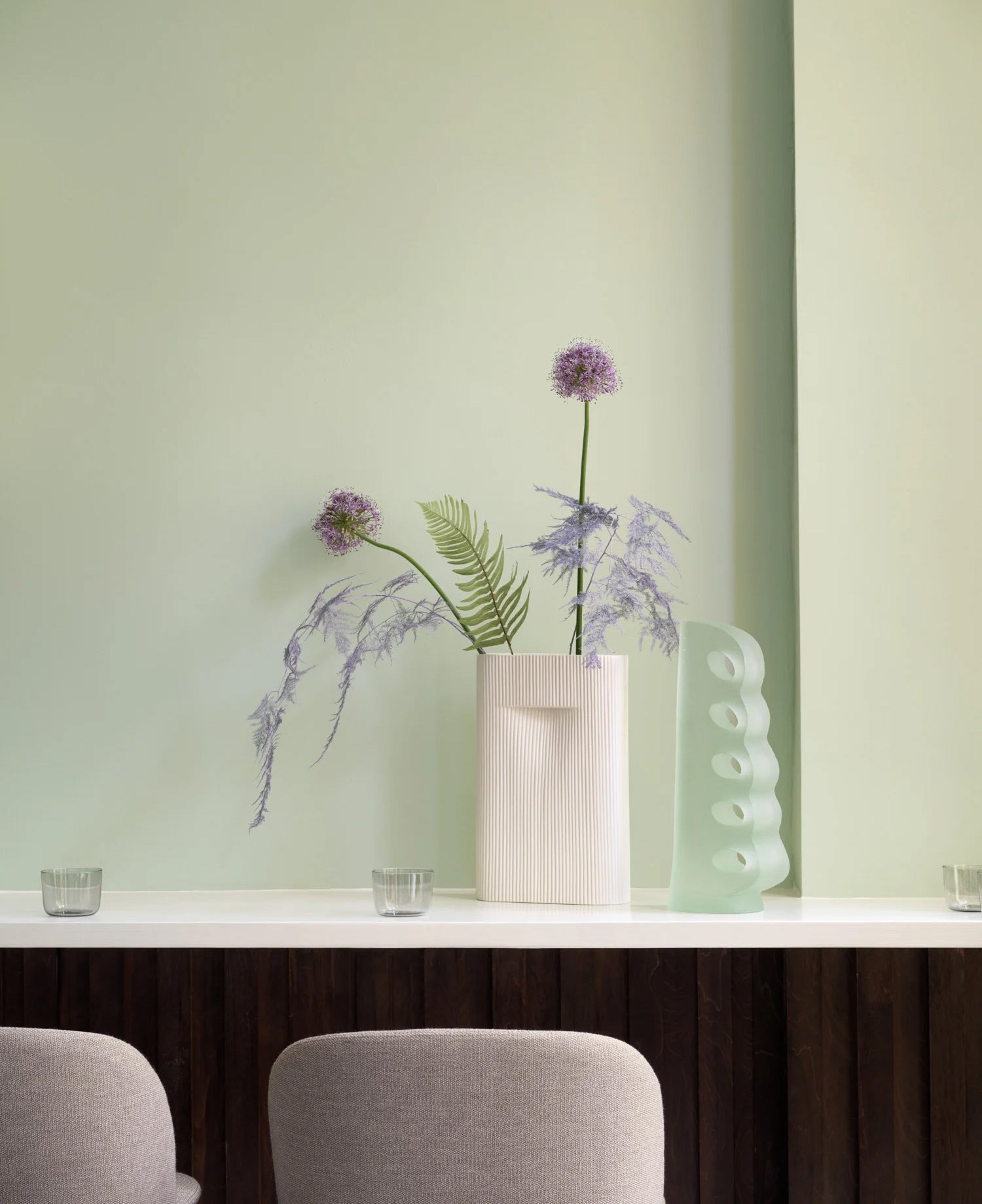 אגרטל Ridge Vase Off-White
