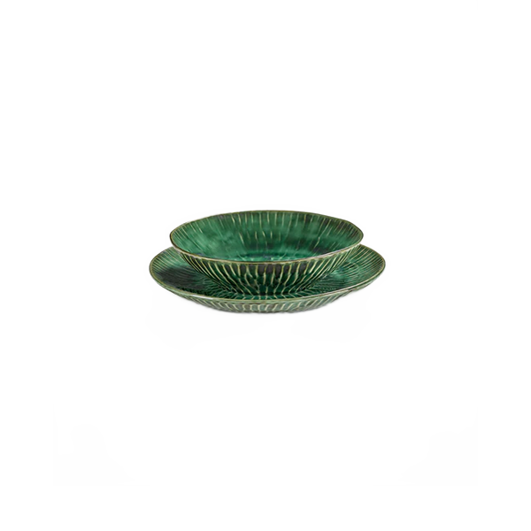 זוג צלחות הגשה Serving Plate S Verde Green