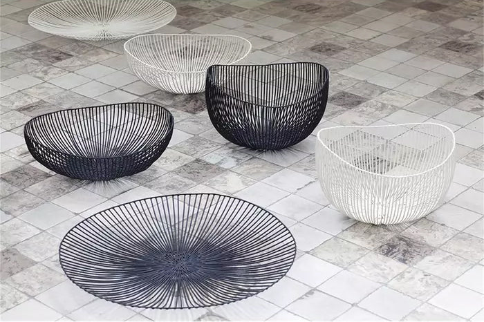 סלסלת ברזל Iron Basket White