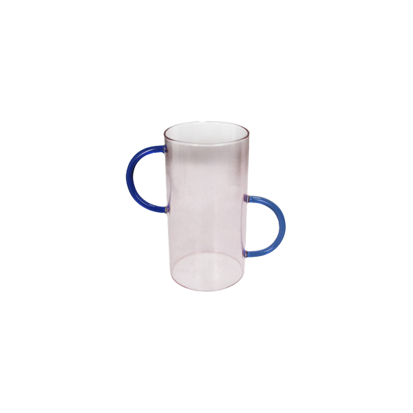 Vase Glass Pink אגרטל בינוני