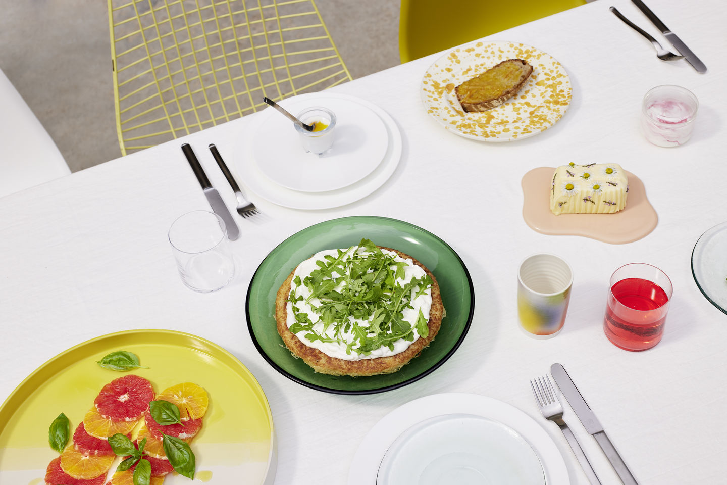 מגש Herringbone Vessels Tray Yellow
