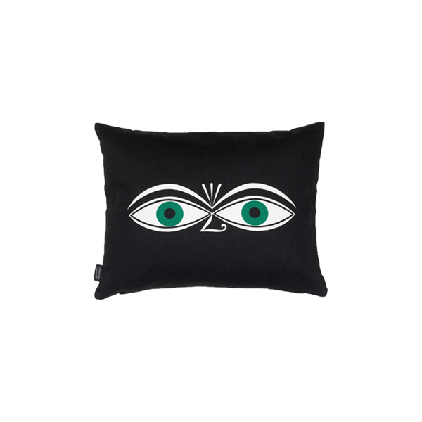 כרית Graphic Print Pillows Black - Eyes Blue and Green
