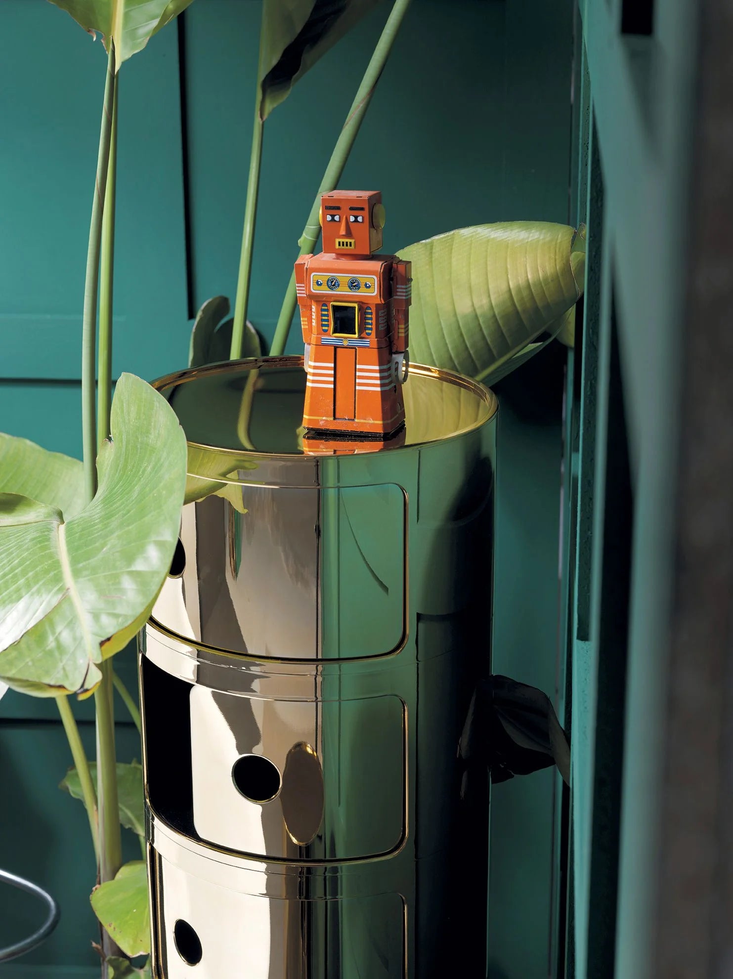 יחידת אחסון Componibili Metal 2 Modules Silver Chrome