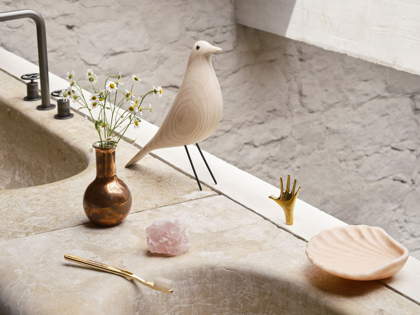 ציפור Eames House Bird Ash Cotton White