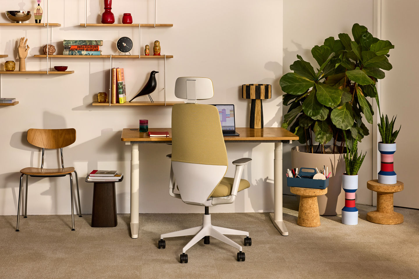 ציפור Eames House Bird Ash Cotton White