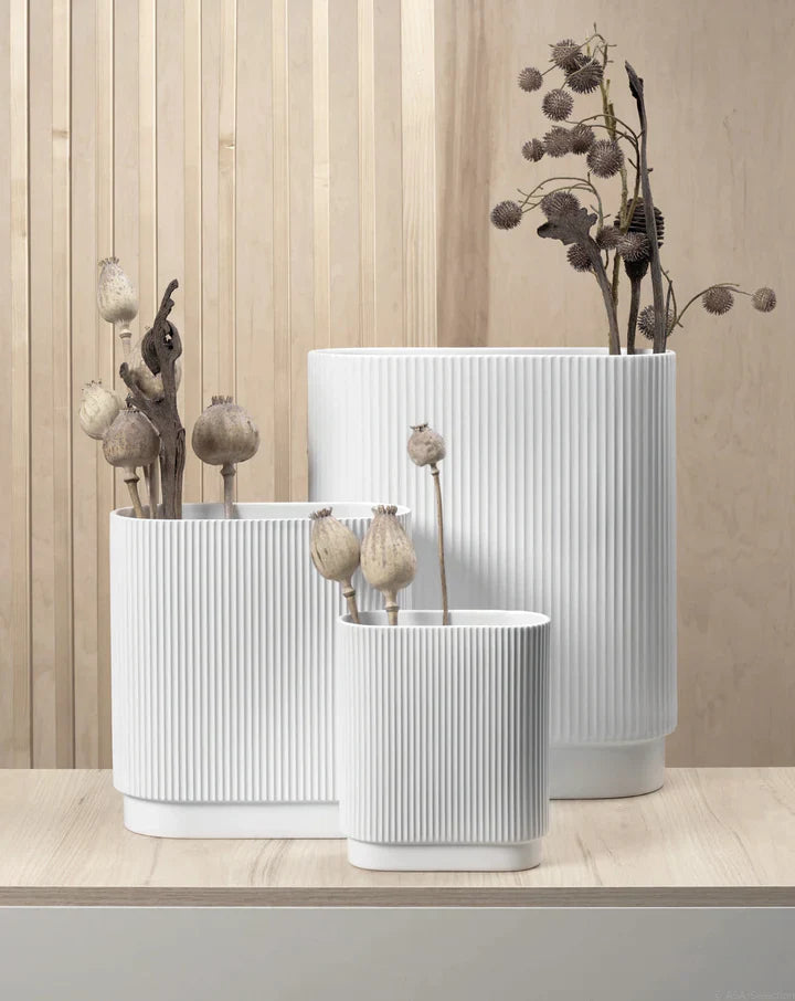 אגרטל Art Deco Vase White (Small)
