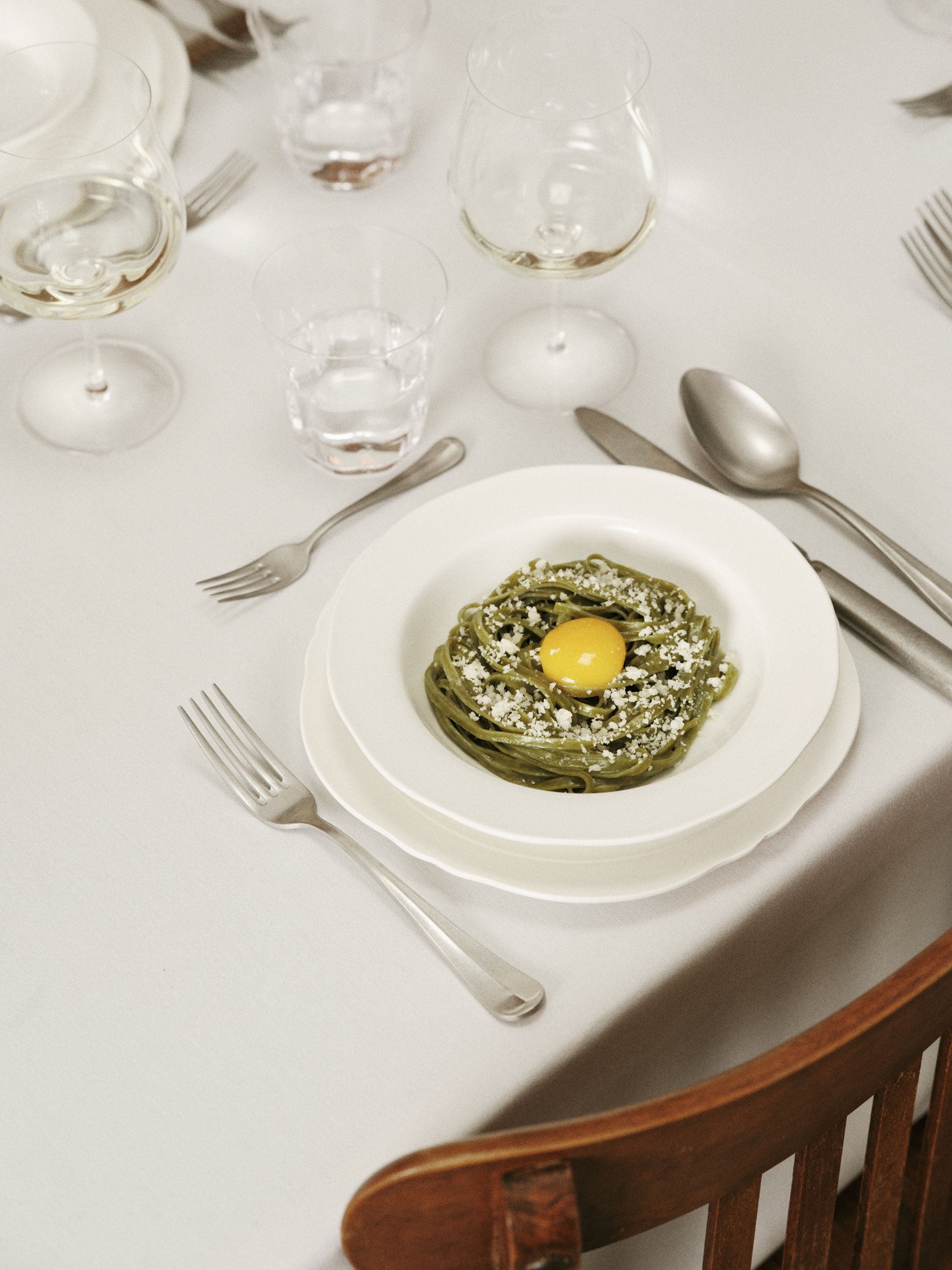 סט 4 צלחות עמוקות Deep Plate Silhouette White