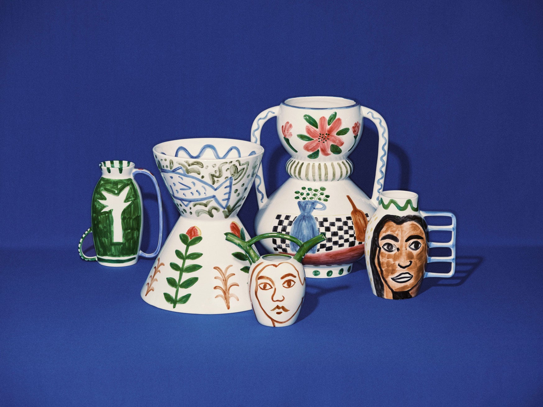 אגרטל צבעוני Vase Aguaje Mix Santiago De Borja