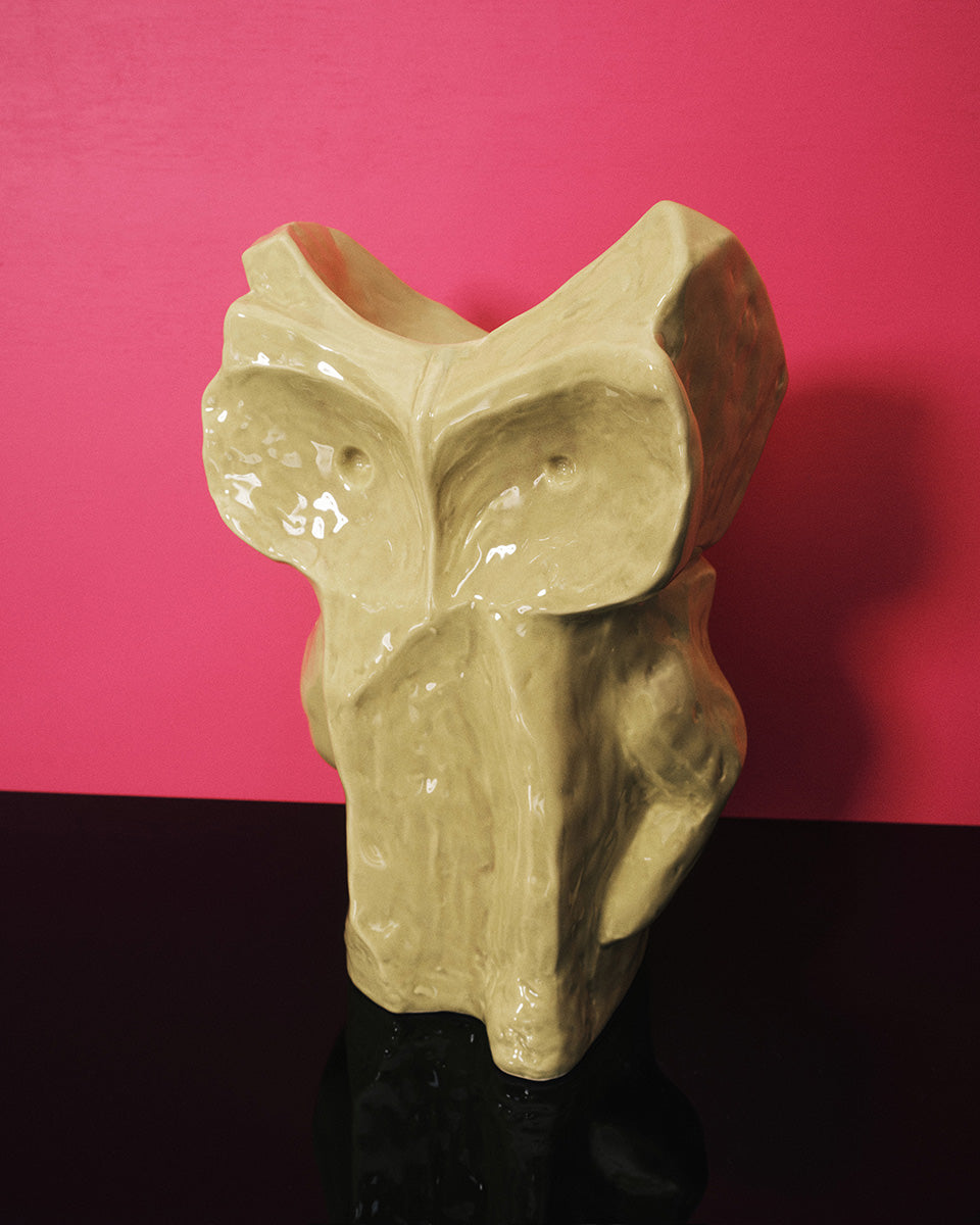 אגרטל ינשוף After Midnight Vase Yellow (Small)