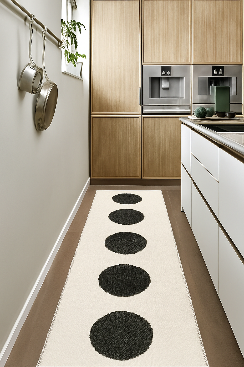 שטיח דו צדדי Vera Rug Black/Vanilla