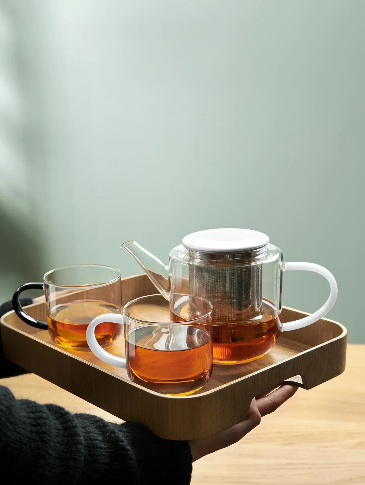 קנקן תה Coppa Teapot White Handle