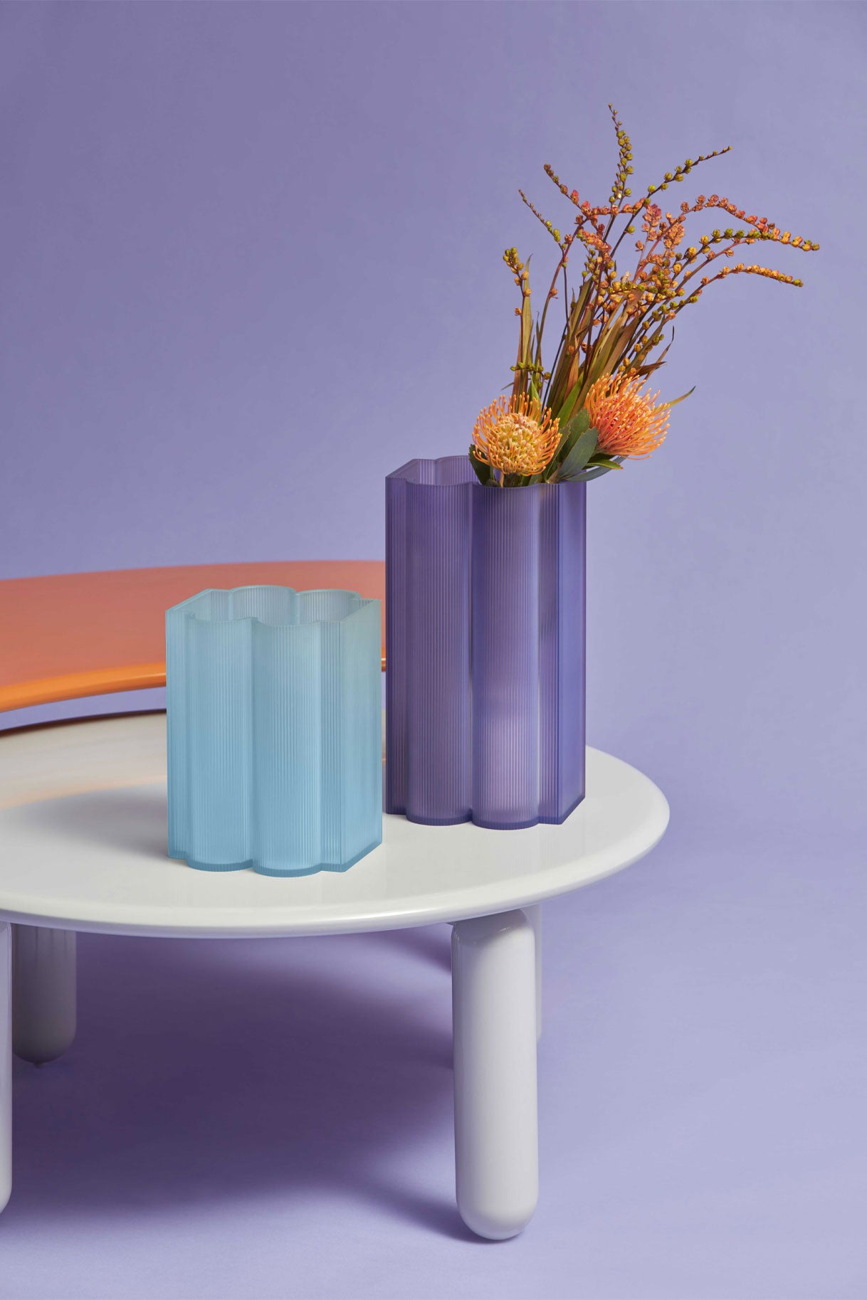 Okra Vase Light Blue אגרטל