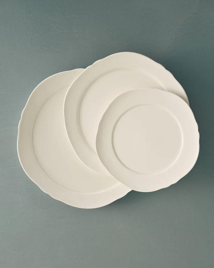 סט 4 צלחות מנה ראשונה Ø23.5cm Starter Plate Silhouette White