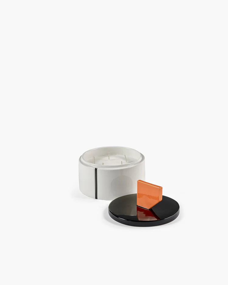 נר ריחני Scented Candle 02 Black/Orange Large