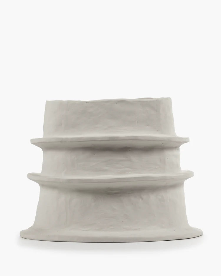 עציץ רחב Flower Pot 06 Beige