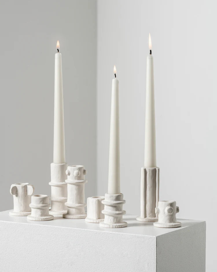 סט 3 פמוטים Candle Holder Beige Molly