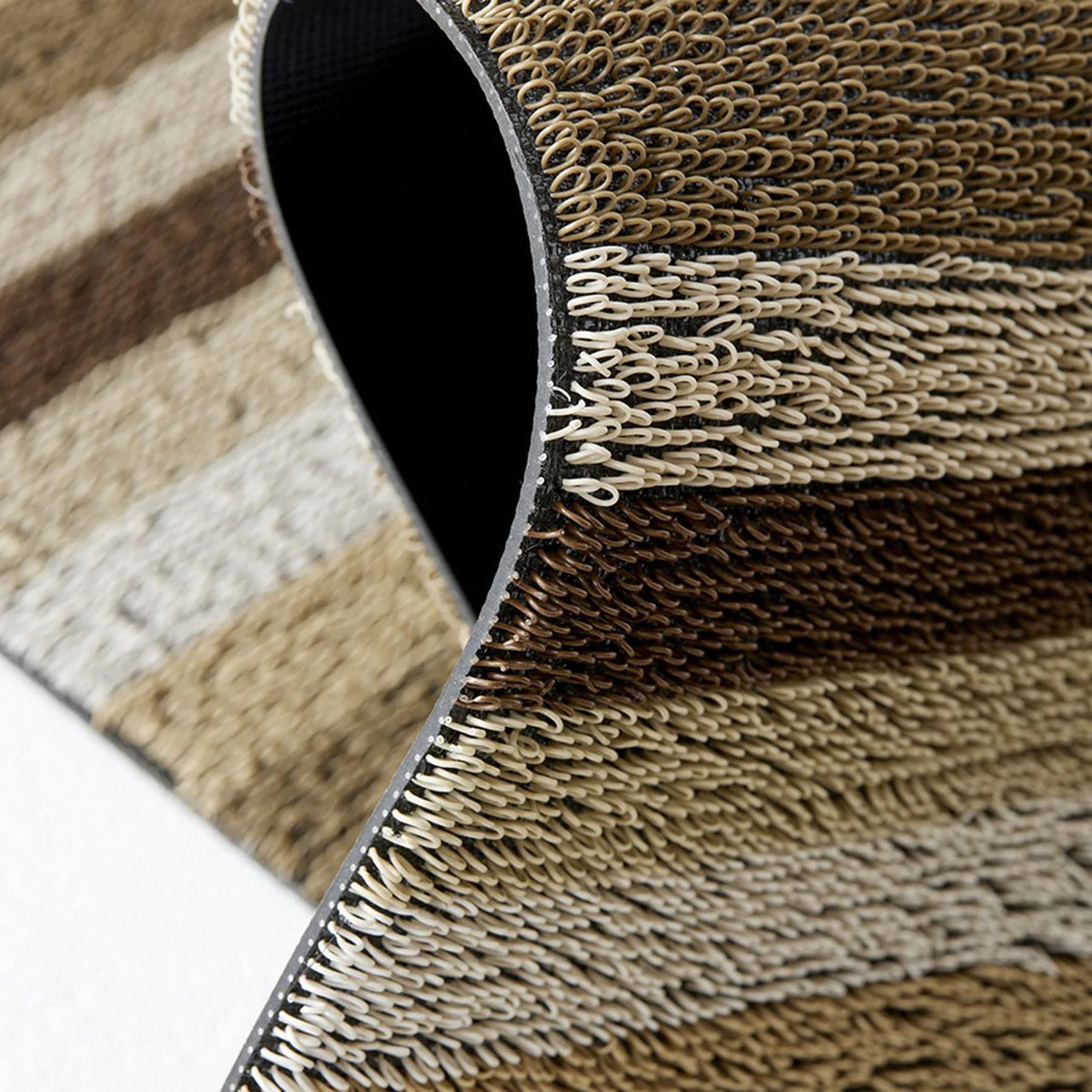 שטיח Even Stripe Shag Mat Mocha