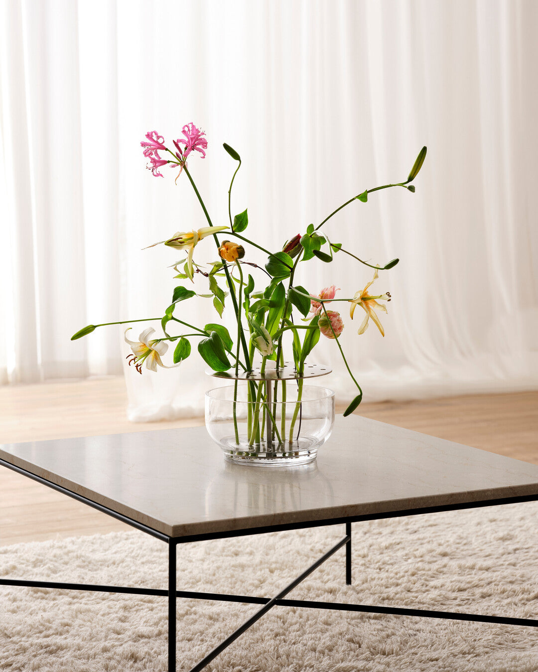 אגרטל Ikebana Vase STEEL גדול