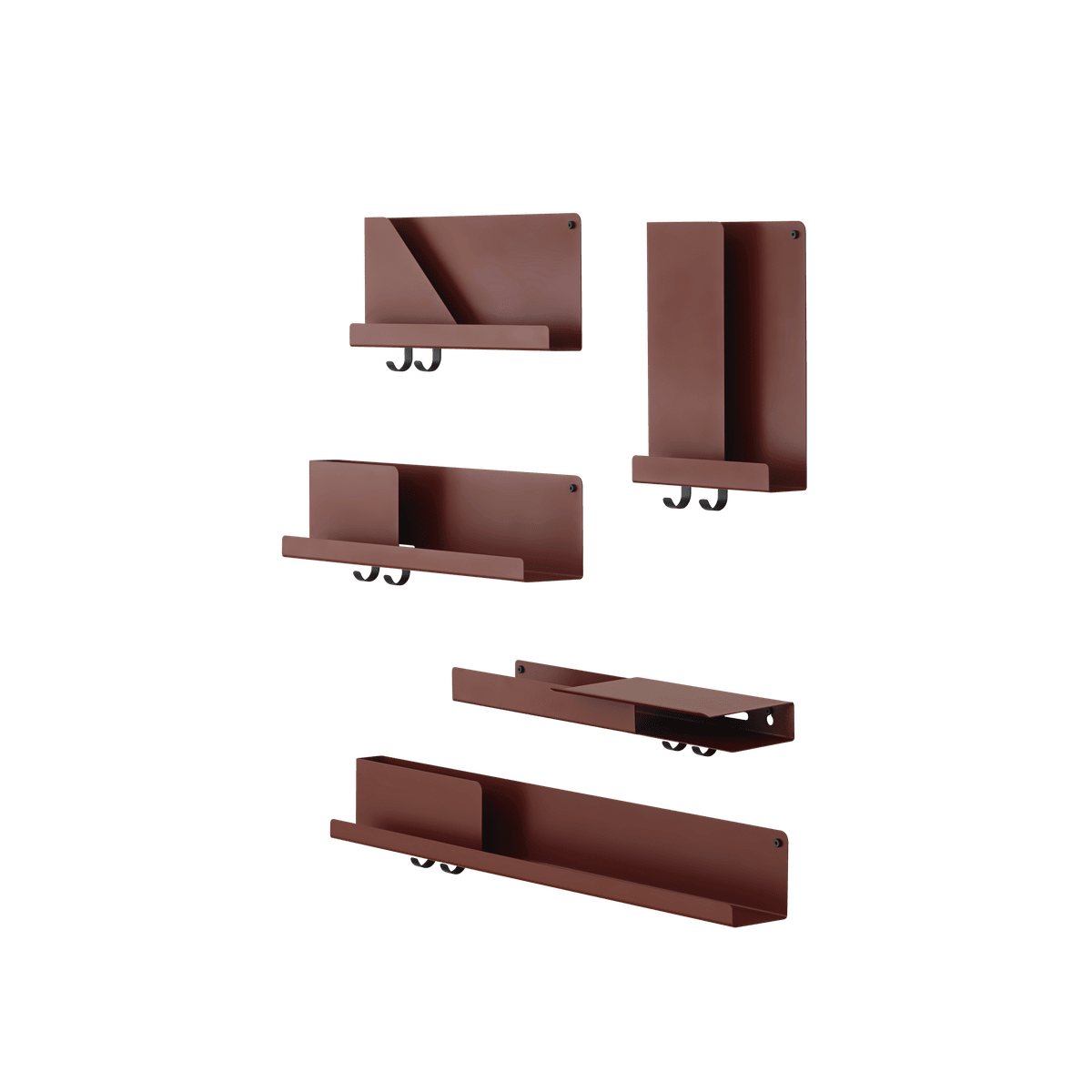 מדף Folded Shelves Deep Red (medium)
