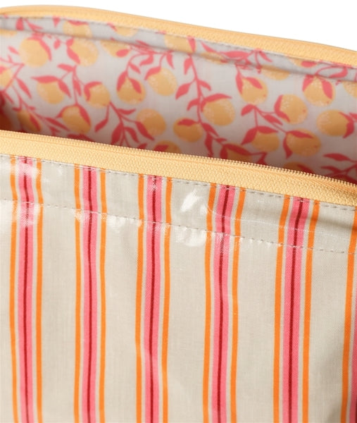 תיק בד גימור מבריק Strokes Sand Pink Medium 28x18x12