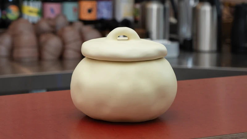 צנצנת Jar Fred Pale Yellow