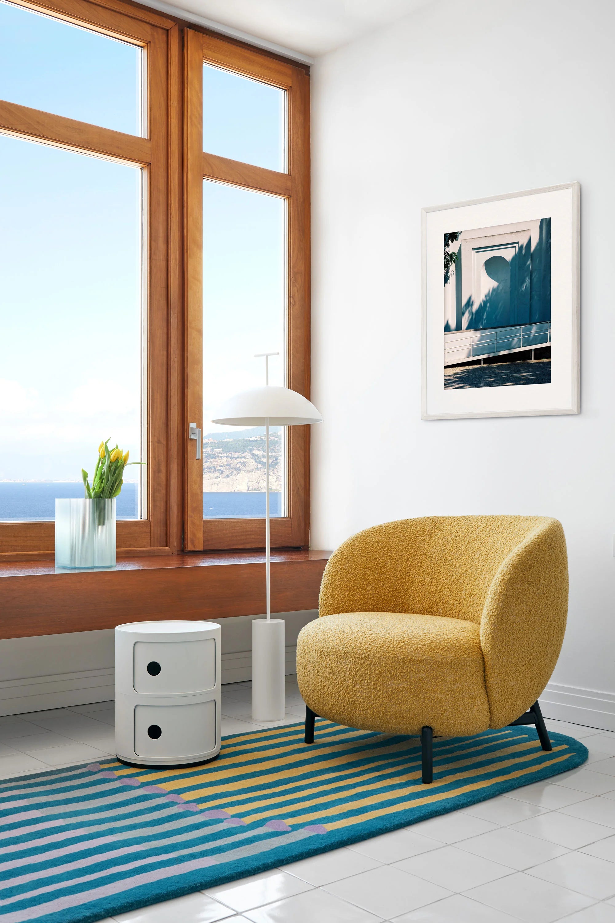 כורסא Lunam Armchair Curly Patricia Urquiola White