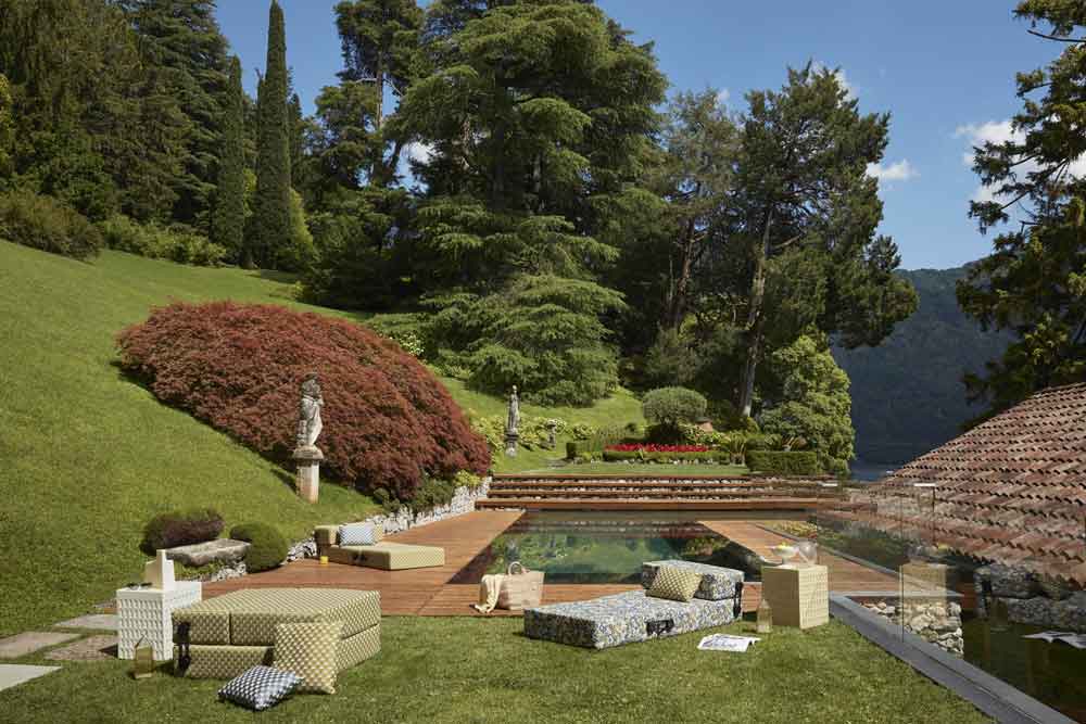 כורסאת חוץ Trix Outdoor Liberty Obi Check Piero Lissoni Sage