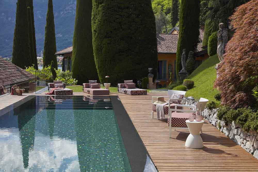 כורסאת חוץ Trix Outdoor Liberty Obi Check Piero Lissoni Sage