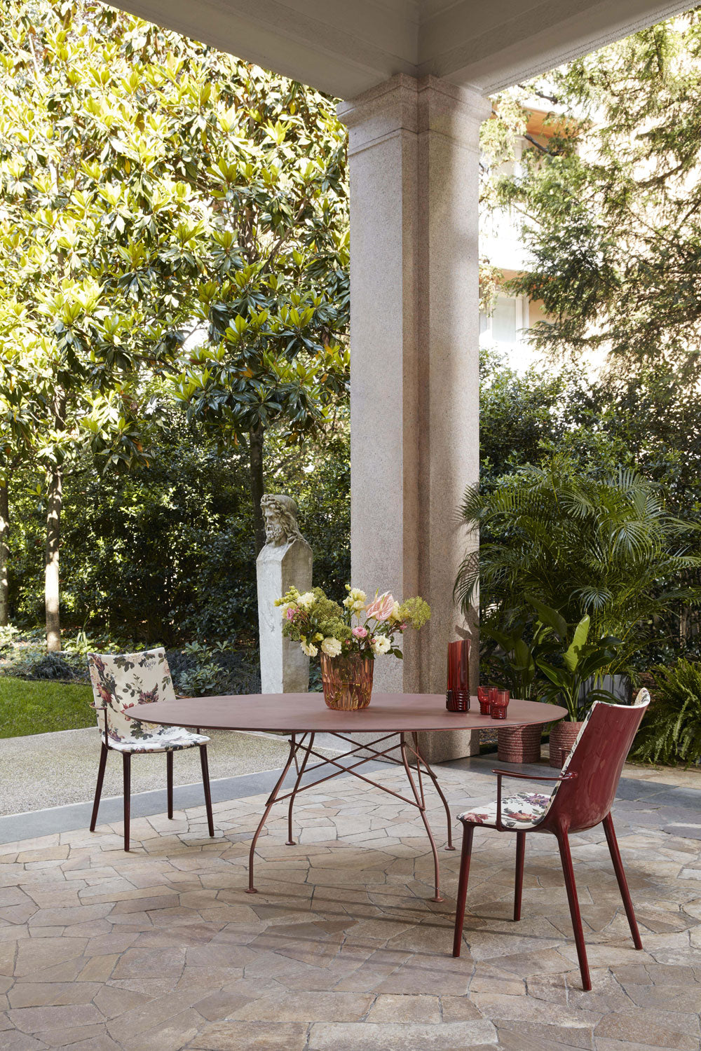 כיסא מרופד H.H.H. Upholstered Fabric Philippe Starck Bordeaux Dragonfly