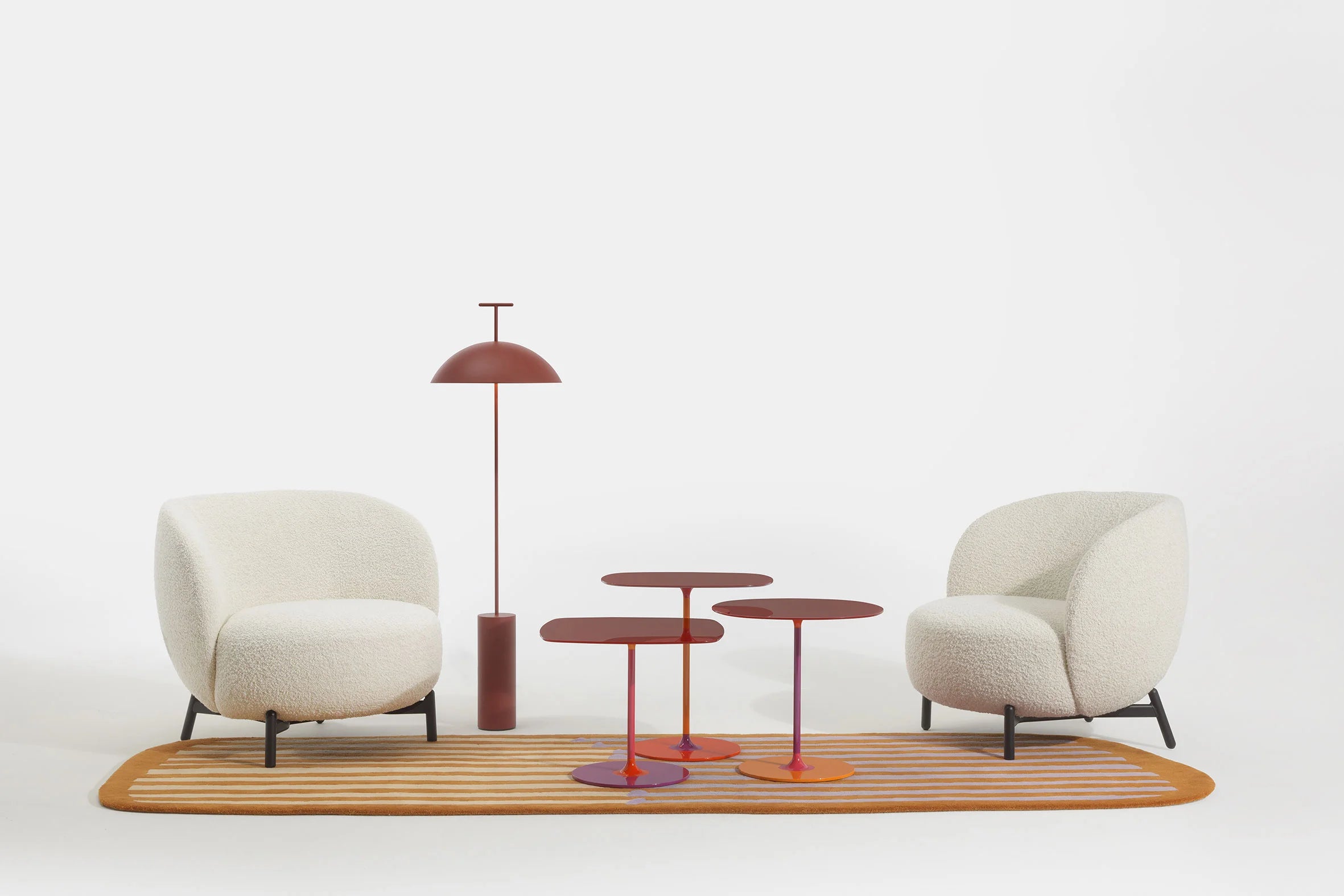 כורסא Lunam Armchair Curly Patricia Urquiola White