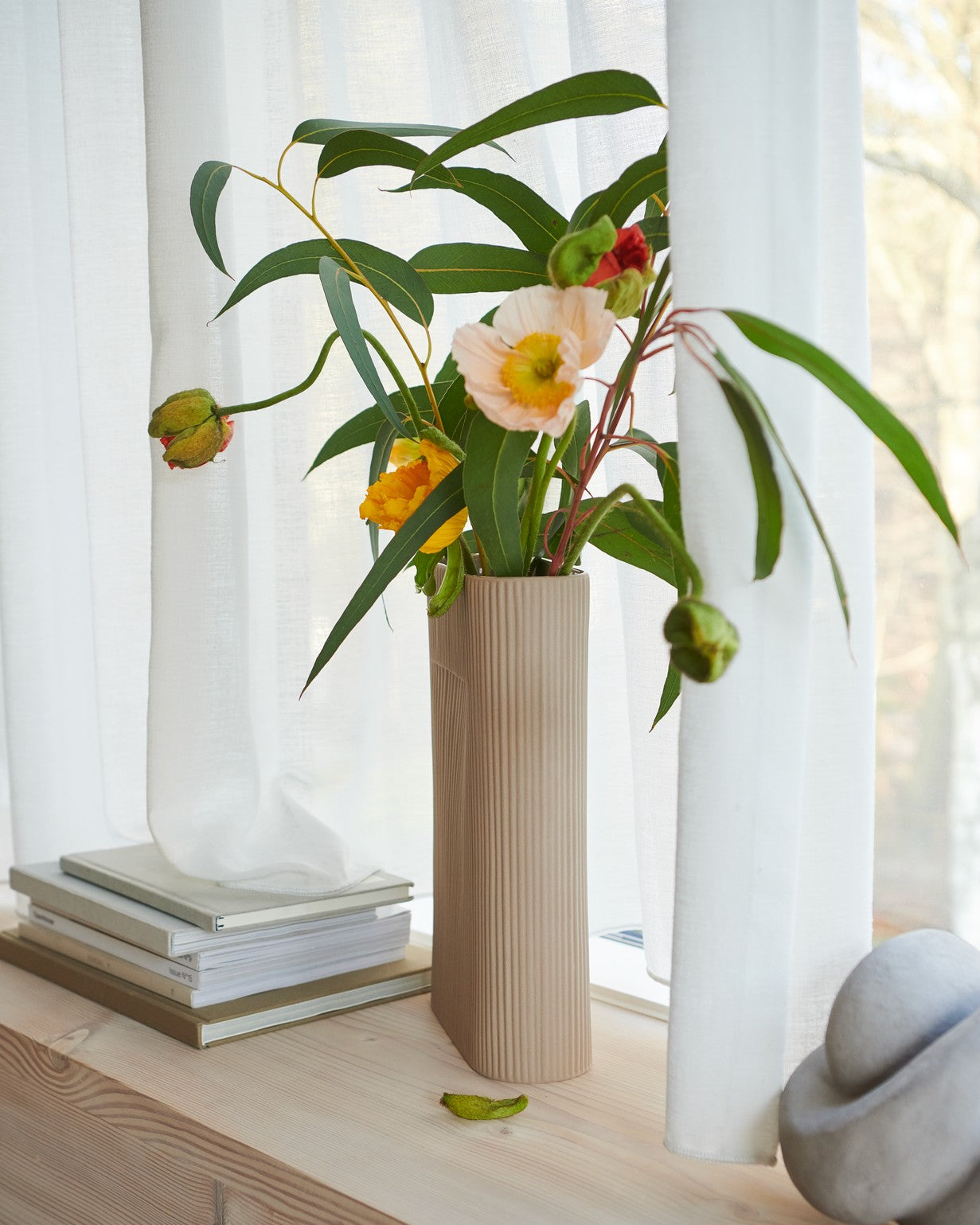 אגרטל Ridge Vase Terracotta (medium)
