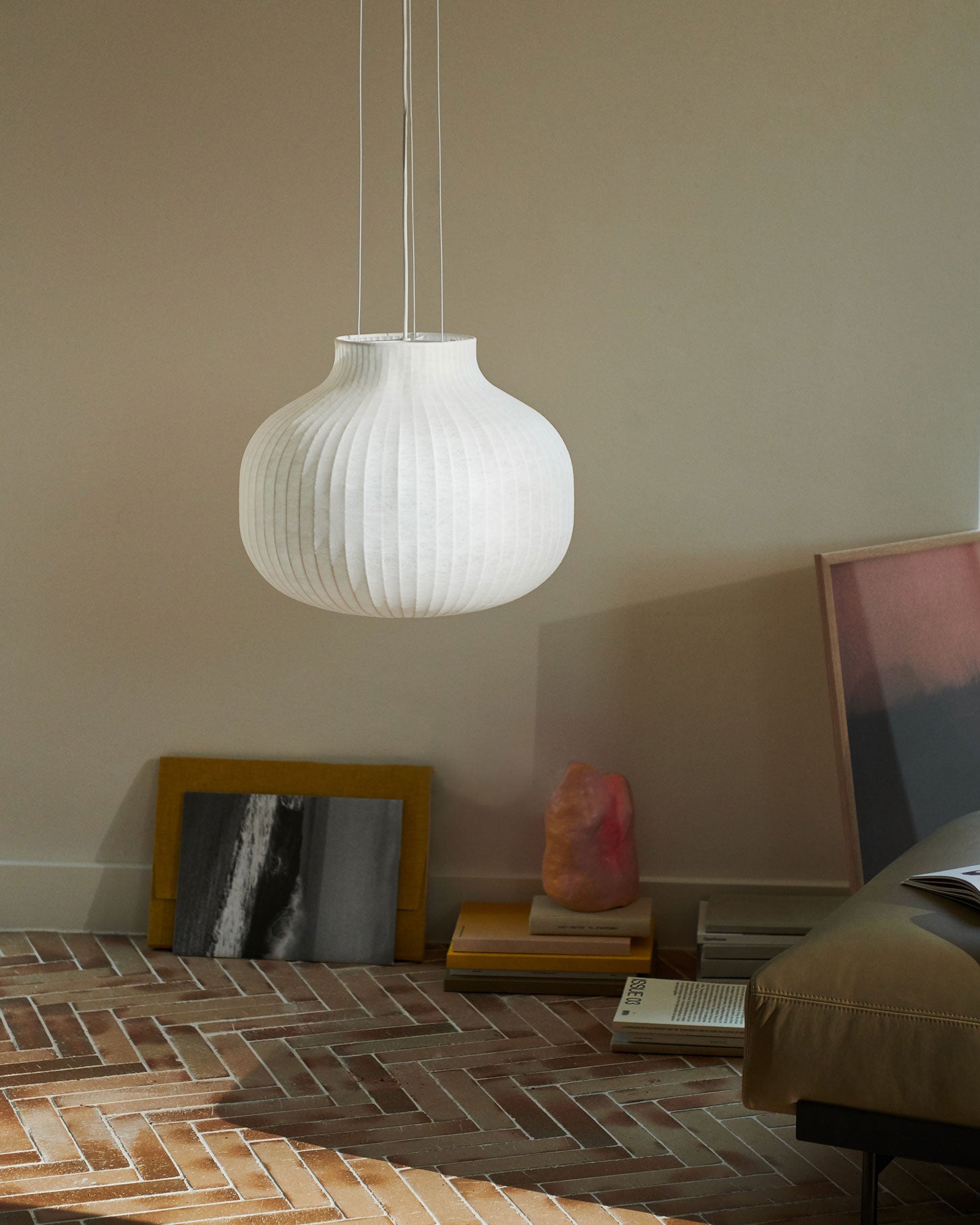 מנורה Strand Pendant Lamp Closed / Ø 45 cm White