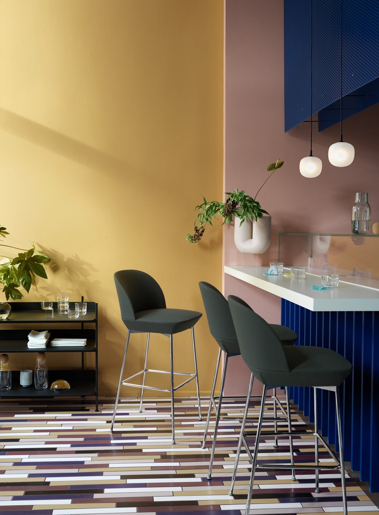 מנורה Rime Pendant Lamp / Ø 37 cm White