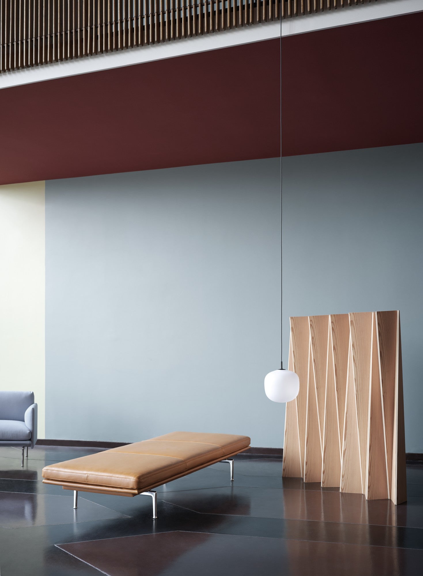 מנורה Rime Pendant Lamp / Ø 37 cm White