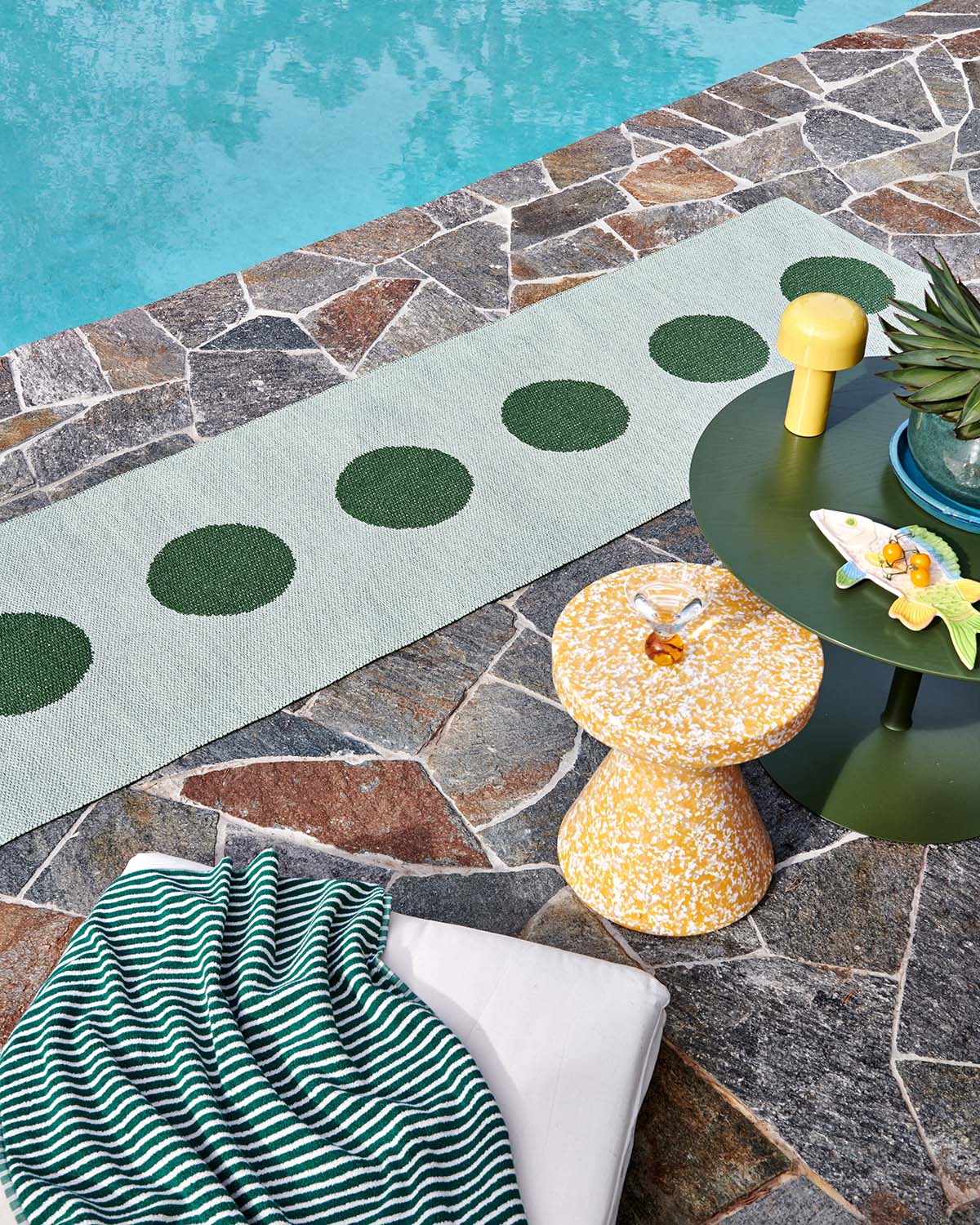 שטיח דו צדדי Vera Rug Pop Leaf/Misty Mint (Medium)