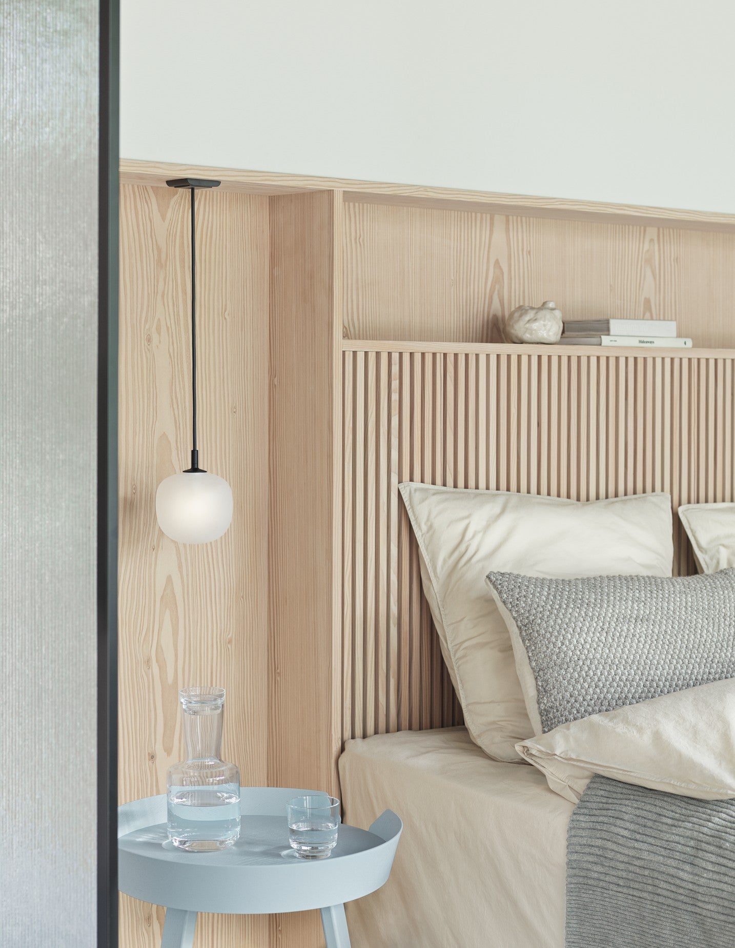 מנורה Rime Pendant Lamp / Ø 37 cm White